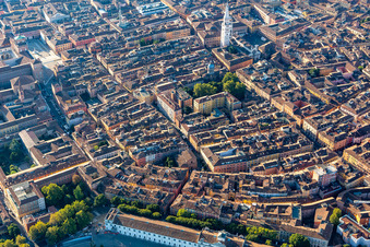 Vue aérienne de Cathédrale de Modena Duomo di Modena à Modena dans le département Modena, Italie