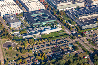 Ferrari SPA à Maranello dans le département Modena, Italie d'en haut