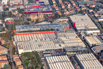 Ferrari SPA à Maranello dans le département Modena, Italie hors des airs