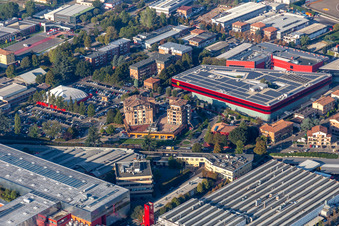 Ferrari SPA à Maranello dans le département Modena, Italie d'un drone
