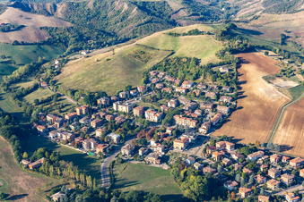 Vue aérienne de Fiorano à Fiorano Modenese dans le département Modena, Italie