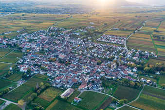 Quartier Nußdorf in Landau in der Pfalz dans le département Rhénanie-Palatinat, Allemagne d'en haut