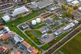 Vue aérienne de Centrale d'enrobage Landau Juchem KG à Landau in der Pfalz dans le département Rhénanie-Palatinat, Allemagne