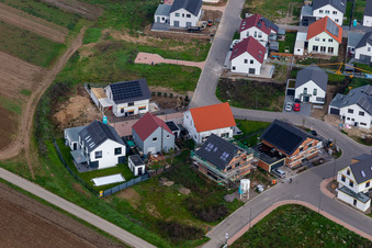 Nouvelle zone de développement K2 à Kandel dans le département Rhénanie-Palatinat, Allemagne hors des airs