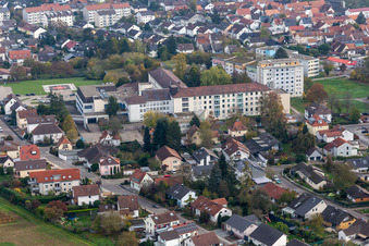 Vue aérienne de Hôpital Asklepius à Kandel dans le département Rhénanie-Palatinat, Allemagne