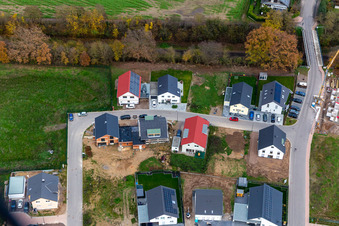 Enregistrement par drone de Nouvelle zone de développement K2 à Kandel dans le département Rhénanie-Palatinat, Allemagne