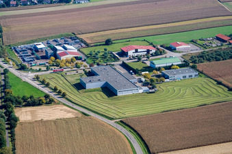 Scheibenhardt à Scheibenhard dans le département Bas Rhin, France vue d'en haut