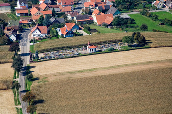 Enregistrement par drone de Salmbach dans le département Bas Rhin, France