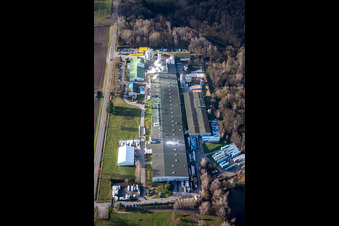Isolation Sitek à le quartier Altenstadt in Wissembourg dans le département Bas Rhin, France vue d'en haut