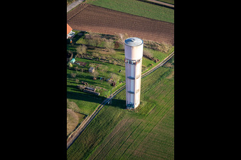 Vue aérienne de Château d'Eau - Château d'Eau à Schleithal dans le département Bas Rhin, France