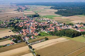 Salmbach dans le département Bas Rhin, France vu d'un drone