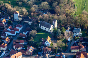 Photographie aérienne de Saint-Barthélemy à Berg dans le département Rhénanie-Palatinat, Allemagne