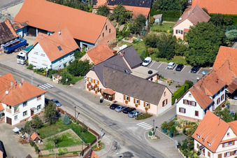 Salmbach dans le département Bas Rhin, France hors des airs