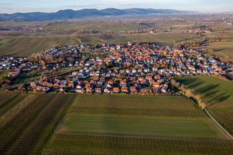 Vue aérienne de Du sud à le quartier Mörzheim in Landau in der Pfalz dans le département Rhénanie-Palatinat, Allemagne