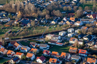 Vue aérienne de Nouveau chantier Jakob-Becker-Straße à le quartier Mörzheim in Landau in der Pfalz dans le département Rhénanie-Palatinat, Allemagne
