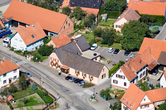 Salmbach dans le département Bas Rhin, France vue d'en haut
