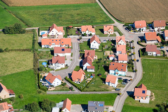 Salmbach dans le département Bas Rhin, France vue du ciel