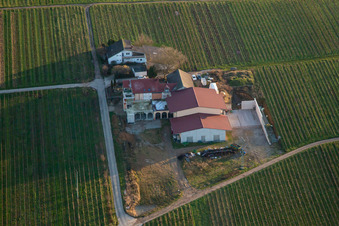Vue aérienne de Kirchstr à Flemlingen dans le département Rhénanie-Palatinat, Allemagne