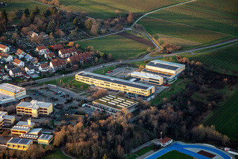 Vue aérienne de Lycée et salle de sport Edenkoben à Maikammer dans le département Rhénanie-Palatinat, Allemagne