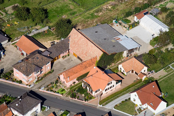 Enregistrement par drone de Schleithal dans le département Bas Rhin, France