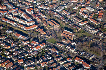 Vue aérienne de Musée de la briqueterie à Jockgrim dans le département Rhénanie-Palatinat, Allemagne
