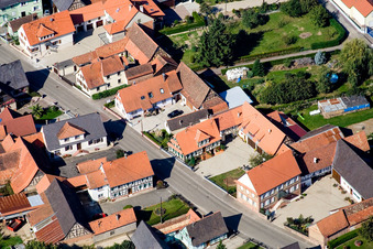Schleithal dans le département Bas Rhin, France hors des airs