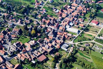 Steinseltz dans le département Bas Rhin, France vue du ciel