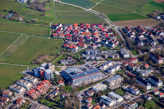 Vue aérienne de Hôpital Bad Bergzabern à Bad Bergzabern dans le département Rhénanie-Palatinat, Allemagne