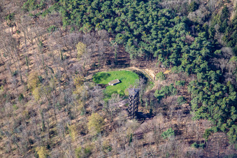 Tour Bismarck à Bad Bergzabern dans le département Rhénanie-Palatinat, Allemagne hors des airs