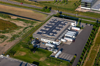 Photographie aérienne de TRANSAC Société Internationale de Transit de Fret Ltée. à Rülzheim dans le département Rhénanie-Palatinat, Allemagne