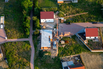 Vue aérienne de Nouvelle zone de développement Fliederweg à Kandel dans le département Rhénanie-Palatinat, Allemagne