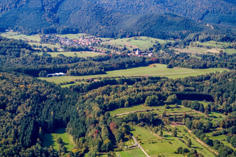 Vue aérienne de Aérodrome de Söller à Bundenthal dans le département Rhénanie-Palatinat, Allemagne