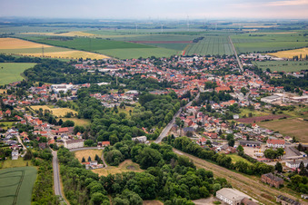 Vue aérienne de Quartier Ermsleben in Falkenstein dans le département Saxe-Anhalt, Allemagne
