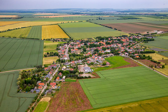 Vue aérienne de Quartier Radisleben in Ballenstedt dans le département Saxe-Anhalt, Allemagne