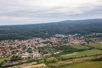 Vue aérienne de Quartier Gernrode in Quedlinburg dans le département Saxe-Anhalt, Allemagne