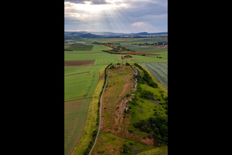 Mur du Diable (Königstein) à le quartier Weddersleben in Thale dans le département Saxe-Anhalt, Allemagne d'en haut