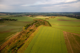 Mur du Diable de Warnstedt à Thale dans le département Saxe-Anhalt, Allemagne d'en haut