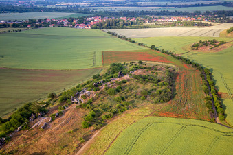 Mur du Diable de Warnstedt à Thale dans le département Saxe-Anhalt, Allemagne vue d'en haut