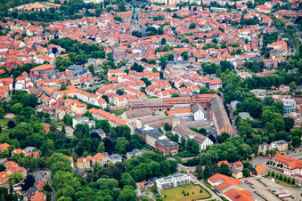 Vue aérienne de Usine de moutarde de Quedlinburg à Turnstr à Quedlinburg dans le département Saxe-Anhalt, Allemagne