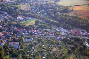 Vue aérienne de Stade Bode" Neinstedt à le quartier Neinstedt in Thale dans le département Saxe-Anhalt, Allemagne