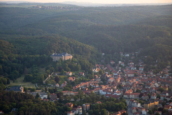 Vue aérienne de Château Blankenburg à Blankenburg dans le département Saxe-Anhalt, Allemagne