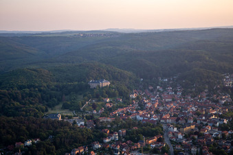 Vue aérienne de Château Blankenburg à Blankenburg dans le département Saxe-Anhalt, Allemagne
