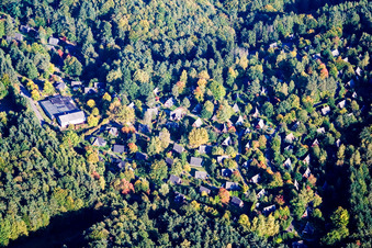 Vue aérienne de Silz, village de vacances Eichwald à le quartier Gossersweiler in Gossersweiler-Stein dans le département Rhénanie-Palatinat, Allemagne
