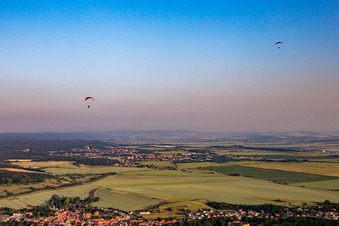 Vue aérienne de Quartier Meisdorf in Falkenstein dans le département Saxe-Anhalt, Allemagne
