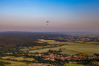 Vue aérienne de Quartier Meisdorf in Falkenstein dans le département Saxe-Anhalt, Allemagne
