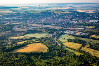 Vue aérienne de Sangerhausen dans le département Saxe-Anhalt, Allemagne