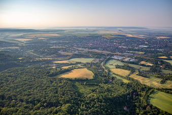 Vue aérienne de Sangerhausen dans le département Saxe-Anhalt, Allemagne