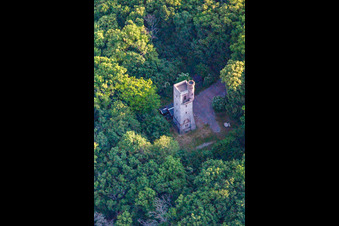 Vue aérienne de HWN 209 Moltkewarte à Sangerhausen dans le département Saxe-Anhalt, Allemagne