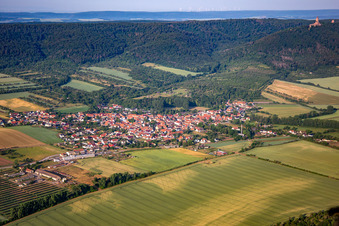 Vue aérienne de Quartier Tilleda in Kelbra dans le département Saxe-Anhalt, Allemagne