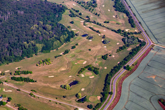 Vue oblique de Golf Club Schloss Meisdorf eV à le quartier Meisdorf in Falkenstein dans le département Saxe-Anhalt, Allemagne